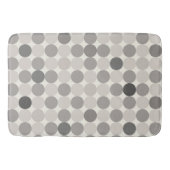 Elegant Gray Geometric Bath Mat for Guest Baths (Voorkant)
