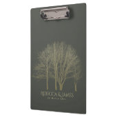 ELEGANT GRAY GOLD HERFST AUTUMN TREKT MONOGRAM KLEMBORD (Links)