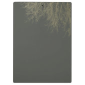 ELEGANT GRAY GOLD HERFST AUTUMN TREKT MONOGRAM KLEMBORD (Achterkant)