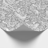 Elegant Gray Kerstland Rrendierentuin Cadeaupapier (Hoek)