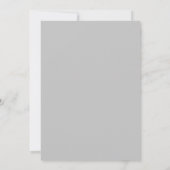 Elegant Gray Las Vegas, Nevada Wedding Invitation Kaart (Achterkant)