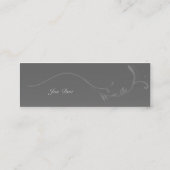 Elegant Gray Mini Visitekaartje (Achterkant)