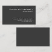 Elegant Gray Modern Indrukwekkende Trendy Visitekaartje (Voorkant / Achterkant)