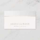 Elegant Gray Ombre Beauty Salon Visitekaartje (Voorkant)