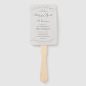 Elegant Gray Pencil Schetch Twigs Wedding Programm Handwaaier