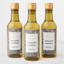 Elegant Gray Pink Marmer Wedding