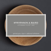 Elegant Gray Professional Consultant Klassieke Visitekaartje