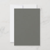 ELEGANT GRAY SILVER HERFST AUTUMN BEHANDELT INFORM KAART (Achterkant)