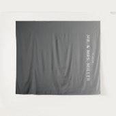 Elegant Gray Typographic Wandkleed (Voorkant (horizontaal))