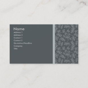 Elegant Gray Visitekaartje