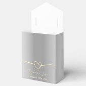 Elegant Gray Wedding Bedankdoosjes (Geopend)