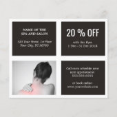 Elegant Gray White Black Photo Massage Therapist Flyer (Voorkant)