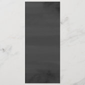 Elegant Gray Winter Forest Wedding Menu (Achterkant)