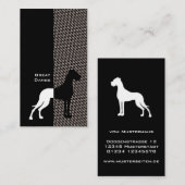 Elegant Great Dane Visitekaartjes (Voorkant / Achterkant)
