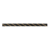 Elegant Great Gatsby Gold Stripe Black Satin Ribbo Satijnen Lint (Voorkant)