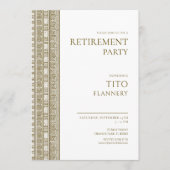 Elegant Greek retirement party Kaart (Voorkant)