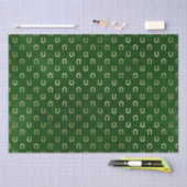 Elegant Green and Gold Hoefijzer St Patrick's Day Tissuepapier (Craft)