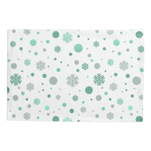 Elegant green and white  merry Christmas  Kussensloop (Achterkant)