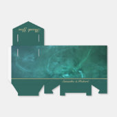 Elegant Green Bedankdoosjes (Uitgevouwen)