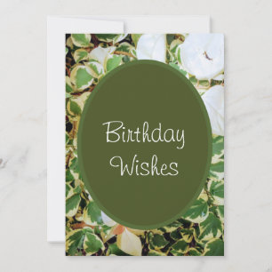 Elegant Green Birthday Wish Feestdagenkaart
