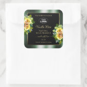 Elegant Green Black Product Label Geel roze Logo (Tas)