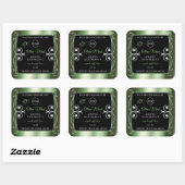 Elegant Green Black Product Labels juwelen en Logo (Vel)