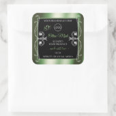 Elegant Green Black Product Labels juwelen en Logo (Tas)
