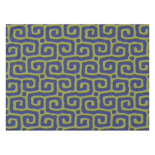 Elegant Green &blue Abstract pattern Tafelkleed (Voorkant (Horizontaal))