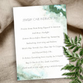 Elegant Green Blue Agate Waterverf Jewelcare Visitekaartje