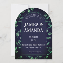 Elegant Green & Blue Floral theme Kaart