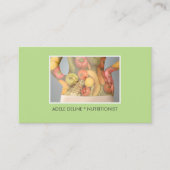 Elegant Green Body Nutritionist Dietitian Visitekaartje (Voorkant)