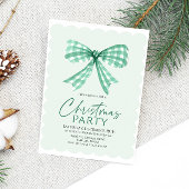 Elegant Green Bow kerstfeest Kaart