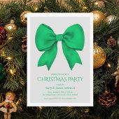 Elegant Green Bow kerstfeest Kaart