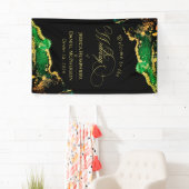 Elegant Green Bronze Gold Wedding Spandoek (Insitu)