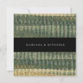 Elegant Green Brush met goud en zwart (Achterkant)