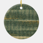 Elegant Green Brush met goud en zwart Keramisch Ornament (Achterkant)