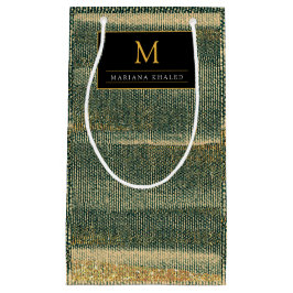 Elegant Green Brush met goud en zwart Klein Cadeauzakje