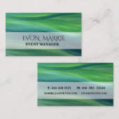 Elegant Green Business Card Visitekaartje (Voorkant / Achterkant)