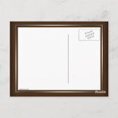 Elegant Green Butterfly, Blue & Brown Briefkaart (Achterkant)