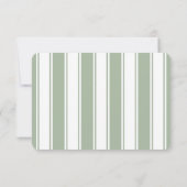 Elegant Green Calligraphy RSVP Kaartje (Achterkant)