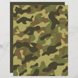 Elegant Green Camouflage-scrapbook