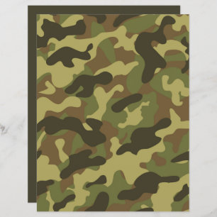 Elegant Green Camouflage-scrapbook