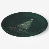 Elegant Green Christmas Papieren Bordje (Gekanteld)