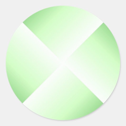 Elegant Green Color Sjabloon Blank - Aangepast Ronde Sticker (Voorkant)
