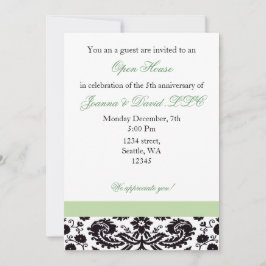 Elegant green Corporate party Invitation Kaart