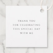 Elegant Green Cross Boy First Communion Bedankjes Labels (Achterkant)