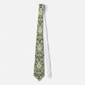 Elegant Green Damask Stropdas (Voorkant)