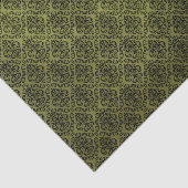 Elegant Green Damask Tissuepapier (Detail)