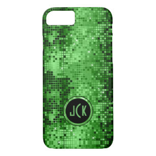 Elegant Green Disco Ball Glitter & Sparkles iPhone 8/7 Hoesje