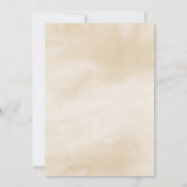 Elegant Green en Beige Palm Leaves Floral Save The Date (Achterkant)